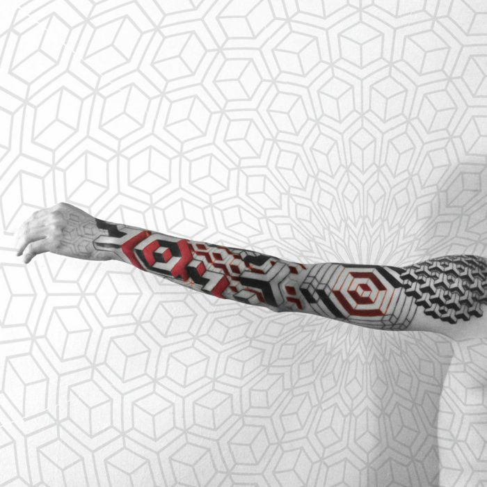 kule tatoveringer bilder Fargerike tatoveringer-for-menn-geometriske tatovering motiver
