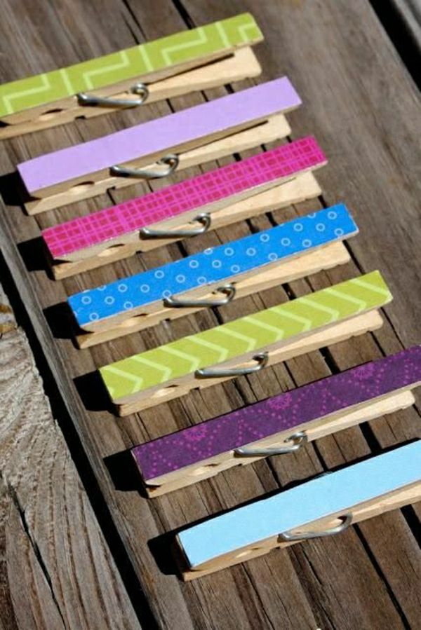 farebný-clothespin-nápady remeslá-s-vodovodného kohútika-chladný-dizajne
