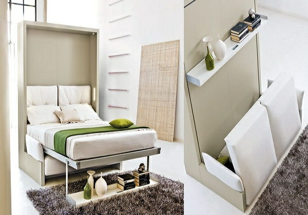 šiuolaikinio minimalistinio erdvės taupymo-balta-sofa-lova-įkvėpimas-už-mažoje erdvėje