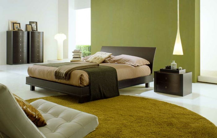 cool steigimo idėjos Gražus miegamasis-su-apskritojo kilimo