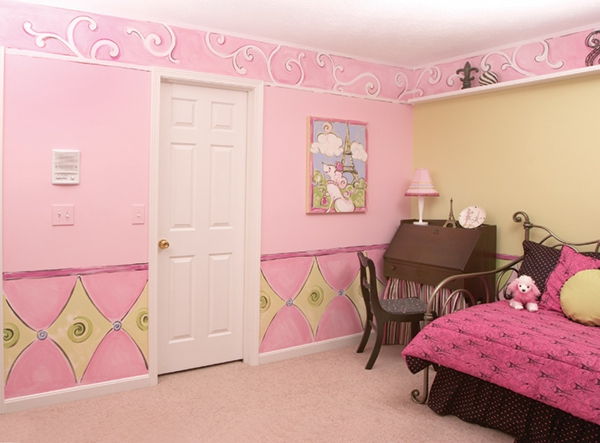 cool-wall-färger-rosa-rosig tapet