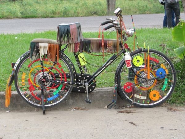 deco-bisiklet-indian-look - açık havada çimen
