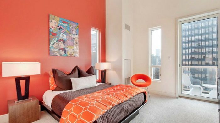 Dekoravimo idėjos butas-miegamasis-in-apelsinų-make