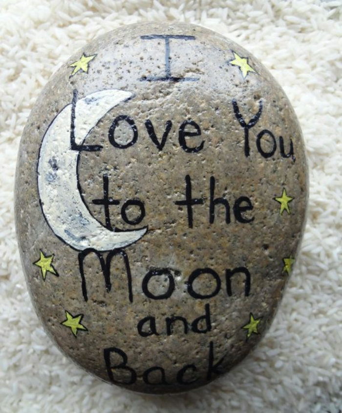 dekoratyvinis akmuo dažytos Mėnulio Zodiako apdaila deklaracija meilės