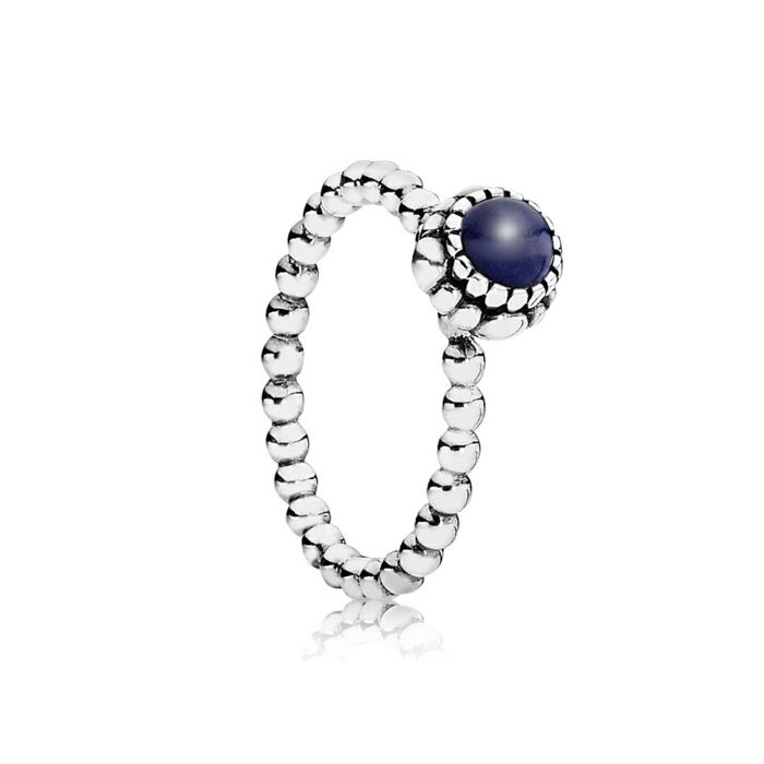 Pandora-obroči-of-meseca kamen Ring Silver