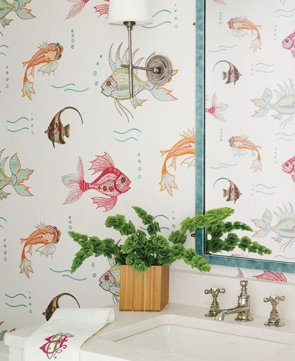 -design-wallpaper-idéer-designer wallpaper-med-fisk wallpaper-design--