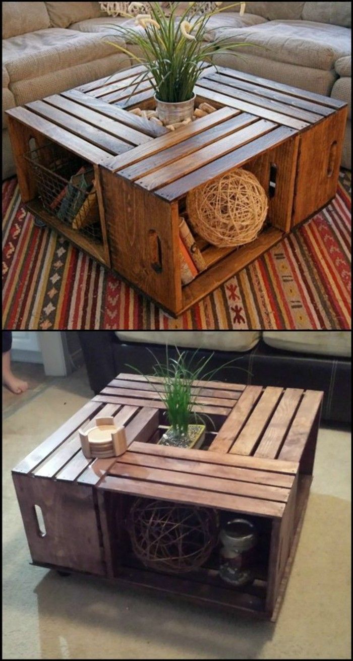 diy-Moebel-wohnideen-själv-göra-table-of-vin låda grå soffa