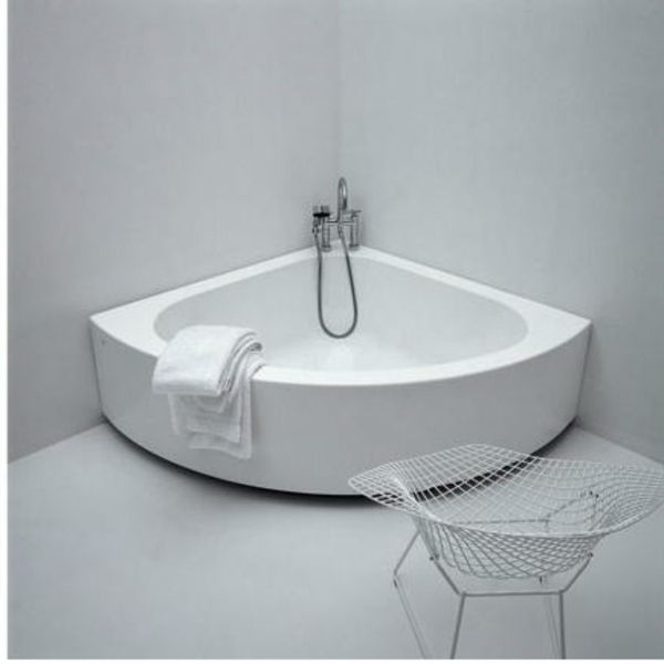 köşe banyoları -beyaz tasarım