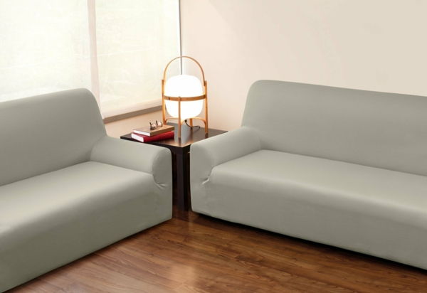 kampinė sofa - apvalkalai - šviesiai pilka niuansai