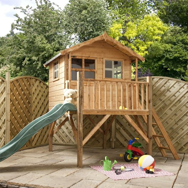 un-cool-copii-casa construi la-play-in-the-own-Garden-