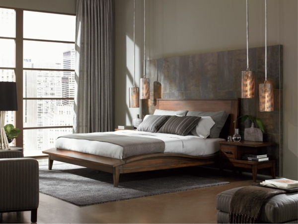 a-snygg sovrum-design vackra exempel Lampa moderna sovrumsmöbler