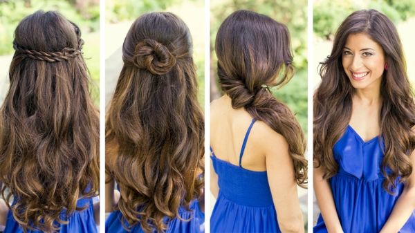 lätt frisyrer-för-long-hair-fyra bilder