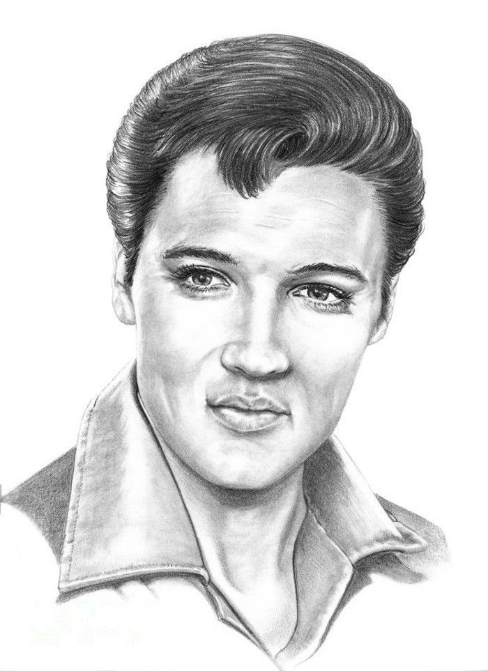 Elvis-presley çekme-rockabilly-saç-50-yıl-style-için-men