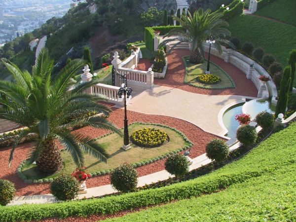 Exotické záhrady-on-the-terasa, vonkajšie konštrukcia