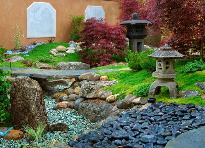 exotické japonská záhrada kameňov Kameň Lantern trasy