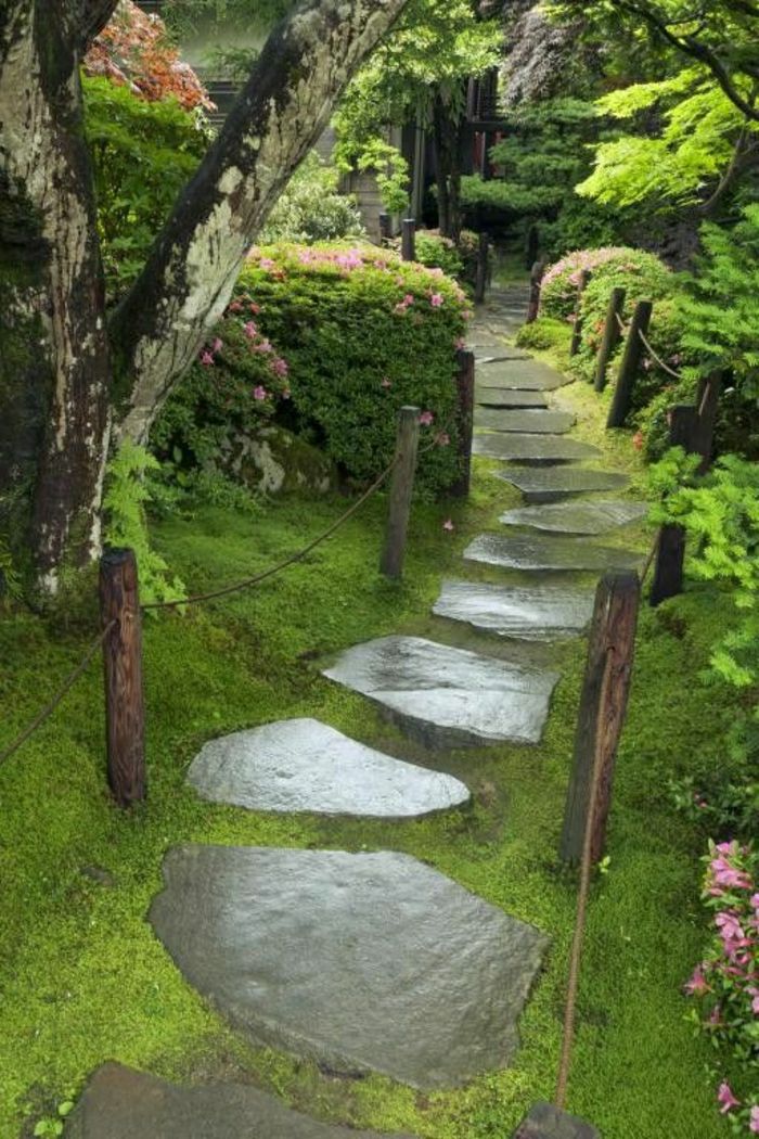 exotické-zen-garden-cesta odrazový mostík