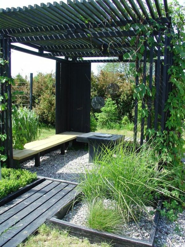 Zewnętrzne-Design-idee-for-the-wewnętrzne i zewnętrzne-ogród-i-krajobrazowe drewna ławce