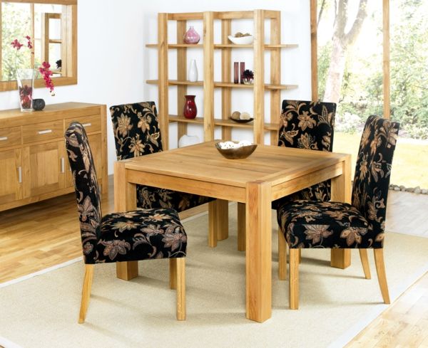 extravagant-wohnideen-pentru-sufragerie-lemn-sufragerie masă cu-formă pătrată