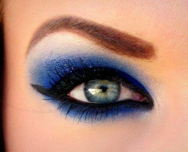 make-up - mörkblå färg