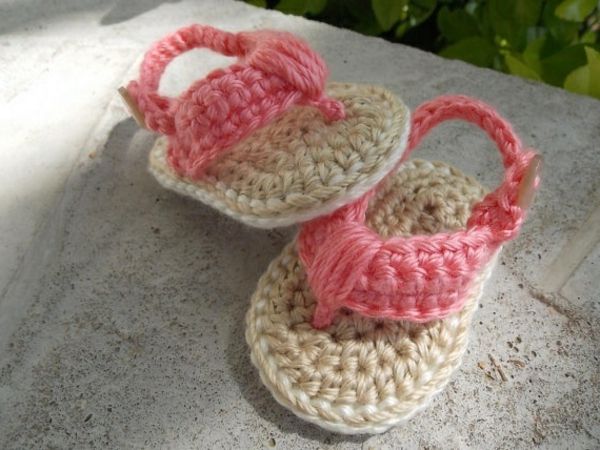 fantastisk-baby skor-med-super-vackra-design-virka-stora-praktisk-idéer-sandaler-in-tvåfärgad