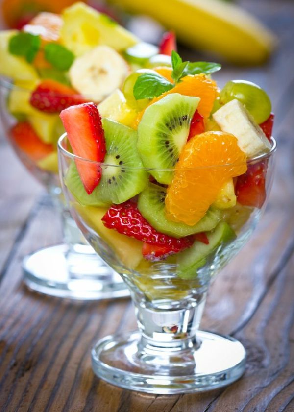 fantastické-ovocný šalát-recept-ovocný šalát ovocný šalát, dressing-Obstsalat kalórií