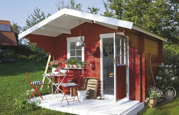fantastický Red Modern Garden House idea
