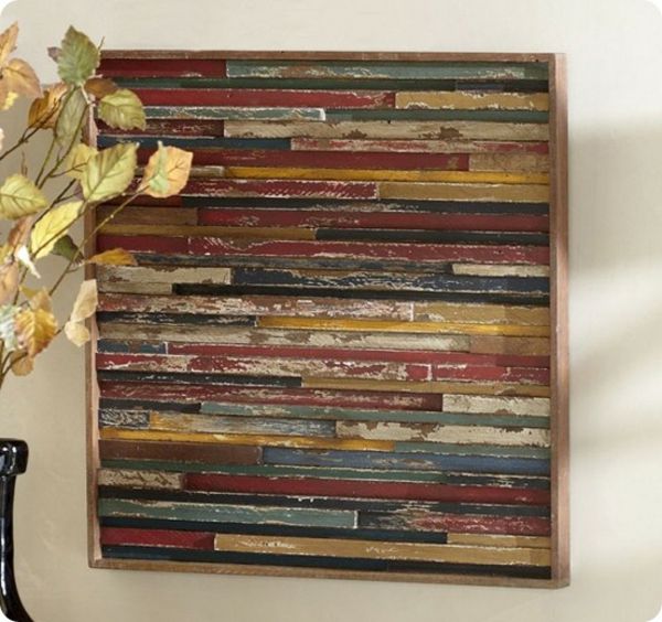 -Paleta-lemn de culoare de design decorare idee de perete