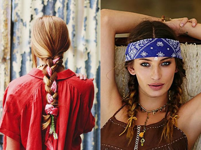 hipster štýl pre ženy doplnky účes šatka na hlavu použite účes s reálnymi kvetmi tvoriť