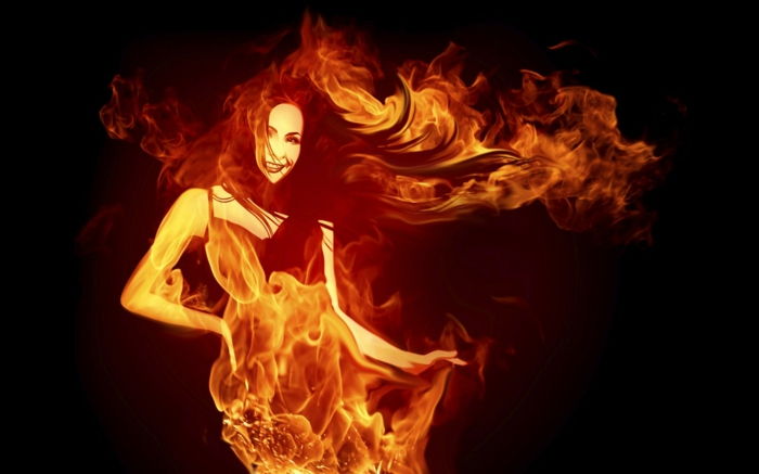 fire-wallpaper-a-exotické-žena