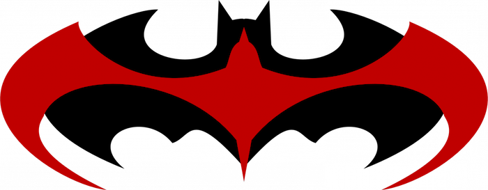Aici veți găsi două logo-uri - din filmul Schumacher Batman și Robin - logo-ul unui batman negru și un logo robin roșu