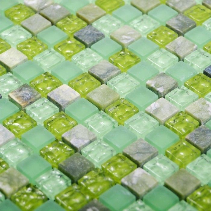 Doska kladenie-in-Bad-Grüne mozaiky