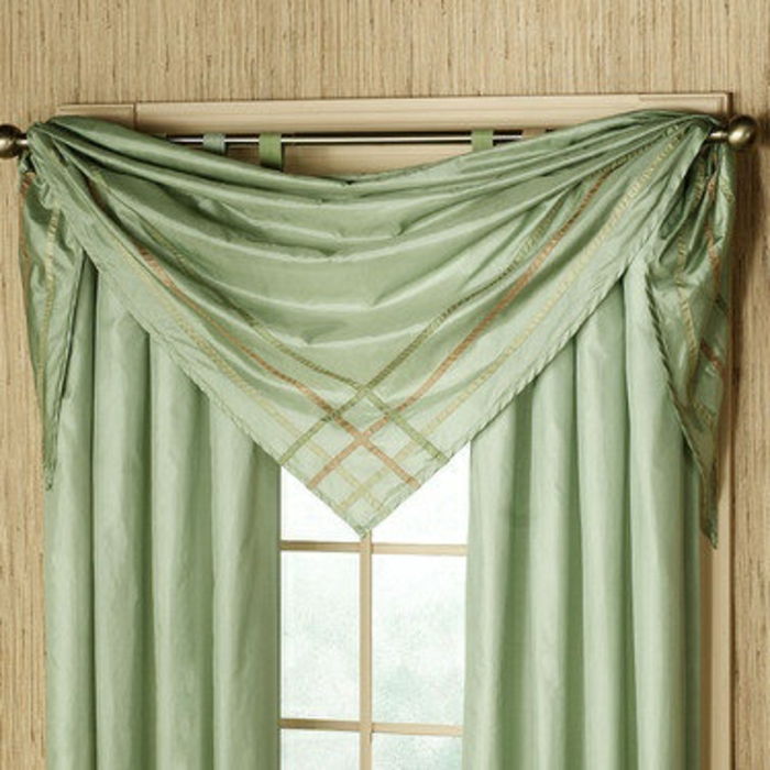gardiner-for-triangel fönstergrön intressant färg