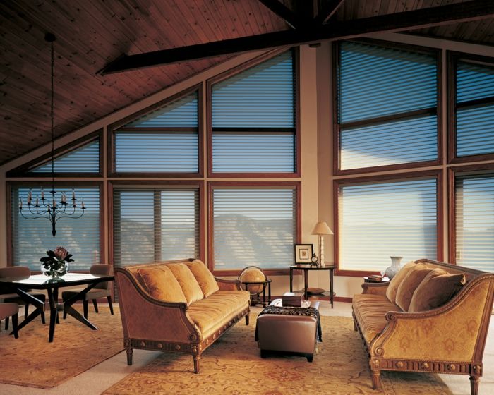gardiner-for-triangel fönster mycket-attraktiv design