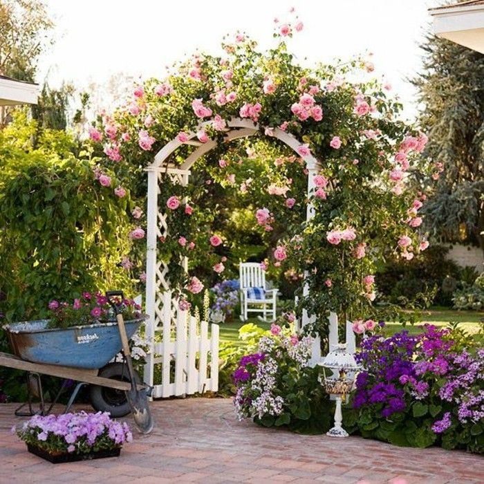 záhrady-design ruže arch-s-door