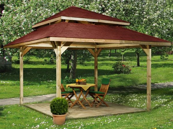 záhradný altánok ako drevo-build-žijúci nápad stabilný strechou