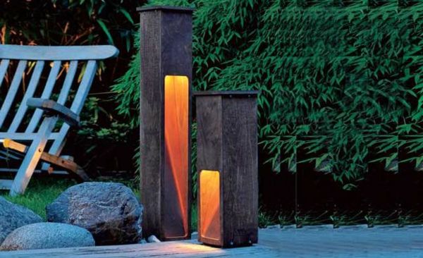 moderne Garden Light-of-tre og kobber