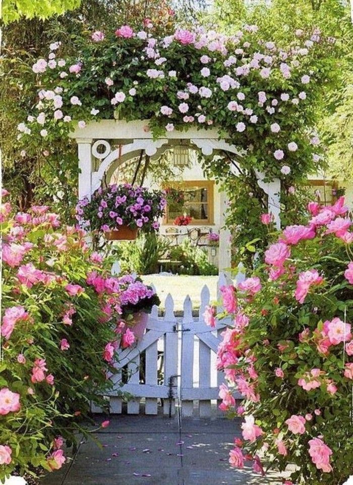 záhradné brány a fences-- pergola-to-door-liana