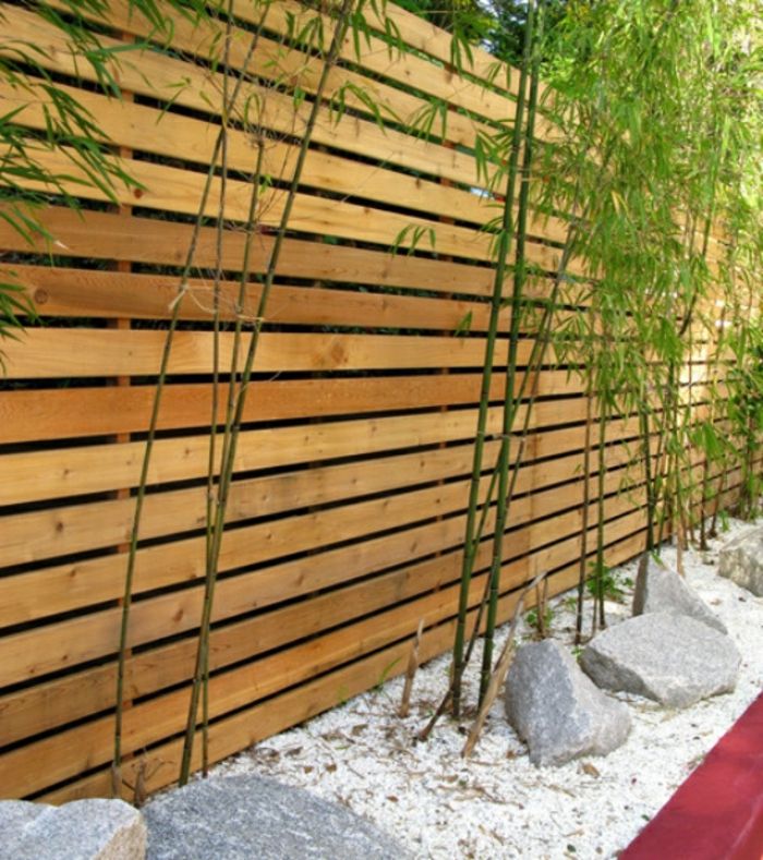 Gartenzaun-idee-modern-design-piękne ogrody-z-twarz ochrony