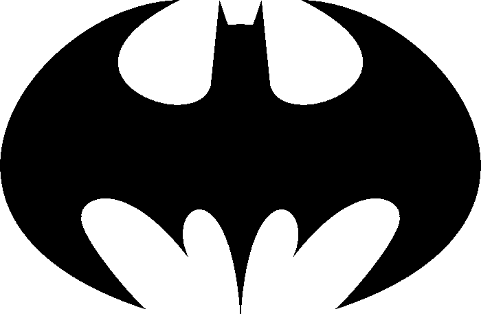 Vă recomandăm să aruncați o privire la această idee pentru un logo Batman cu o liliecă neagră cu aripi mari negre lungi