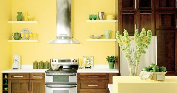 gul-kök-vägg färg-vackra-möbler