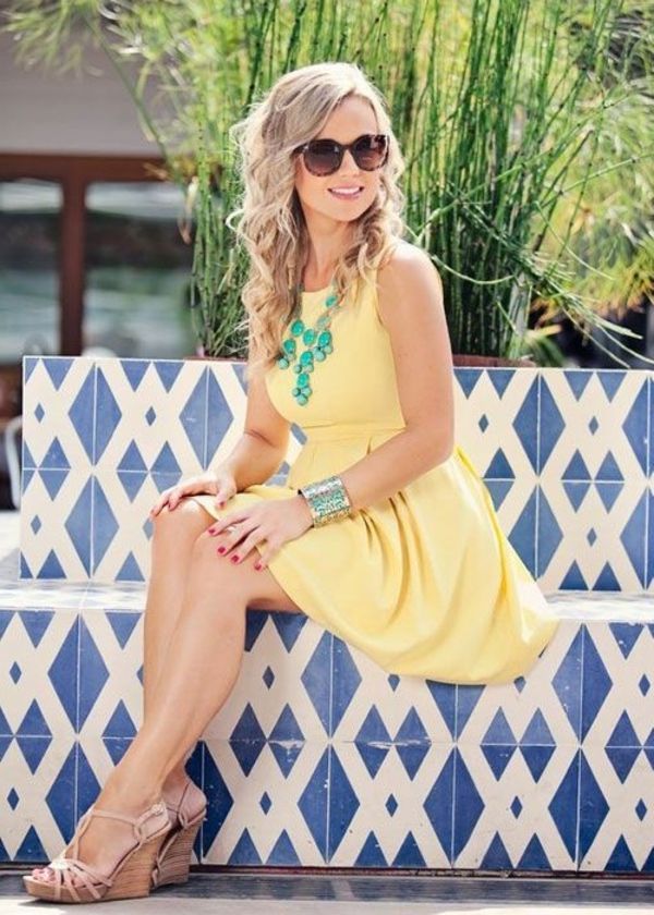 žlto-dress-trendy-dizajnovo moderný dress-letné šaty