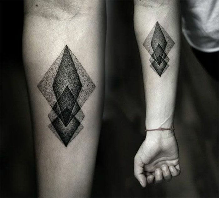 geometriske tattoo ideer menn underarm Tattoo
