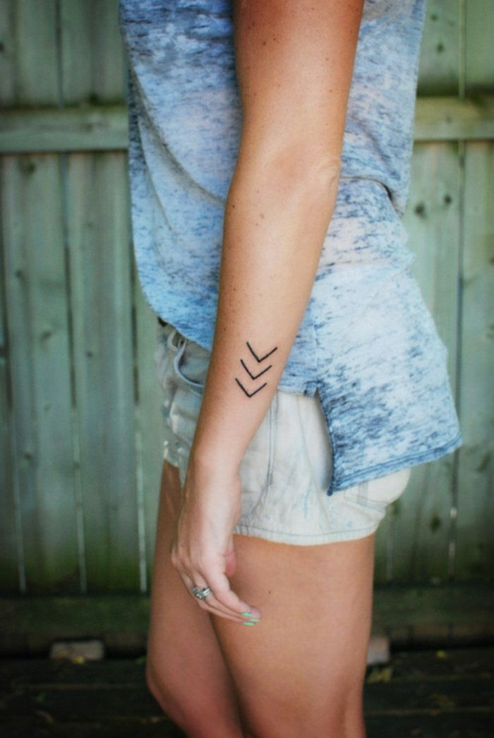 geometriske tatoveringer-for-kvinner underarmen tatovering
