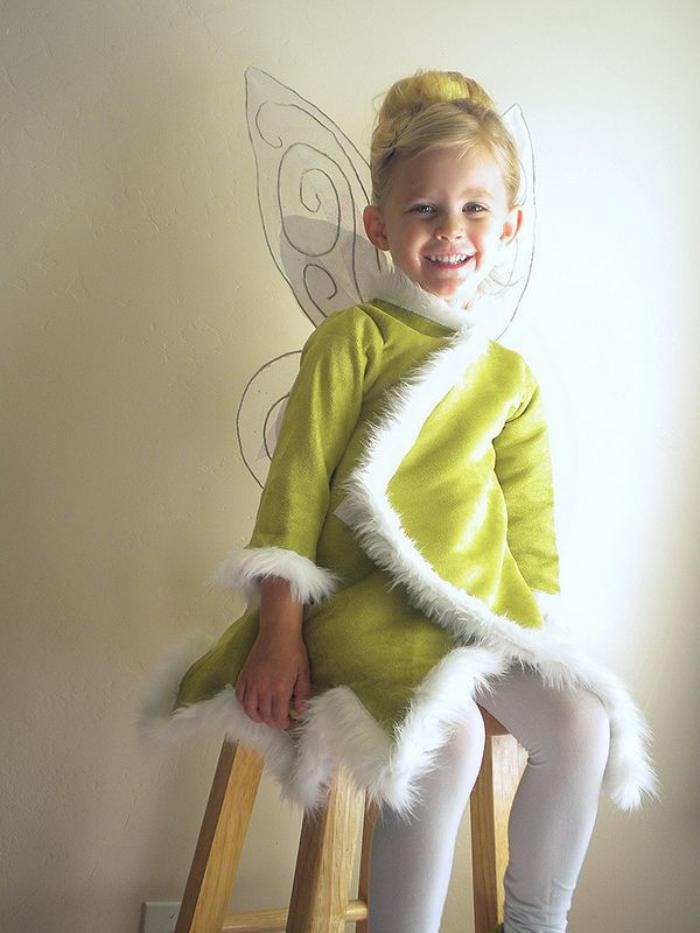Green Faerie kostým Plyšová dekoratívne Wing dievčatko
