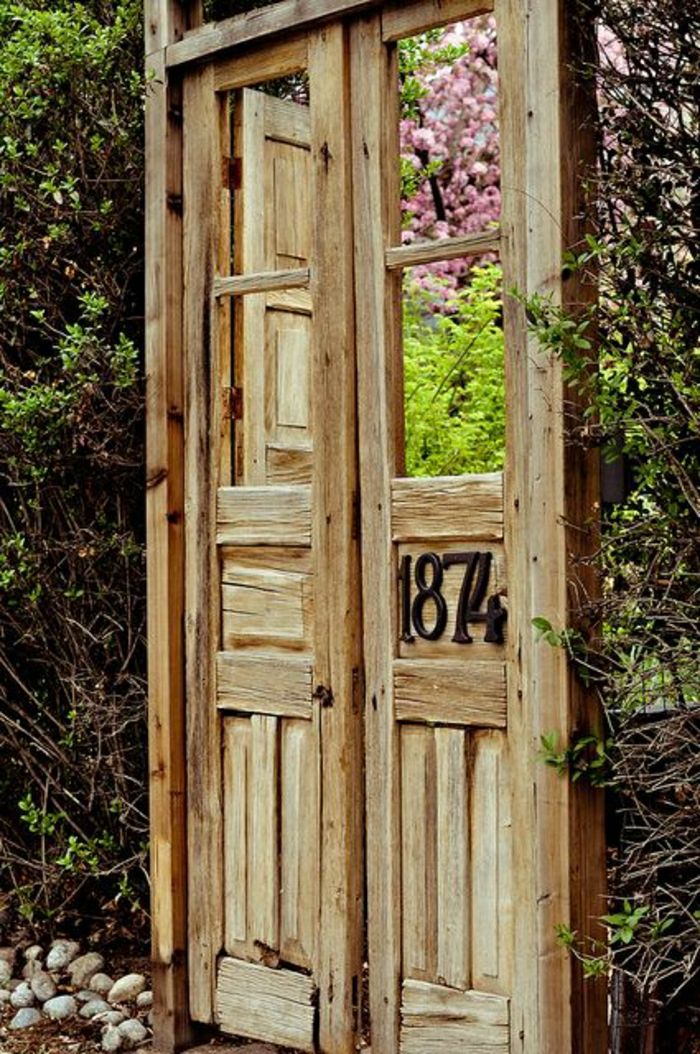lemn-usi-rustic număr rupt-vintage vechi