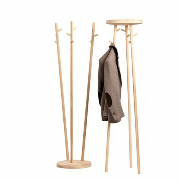 trä Kläder stand-minimalistisk design