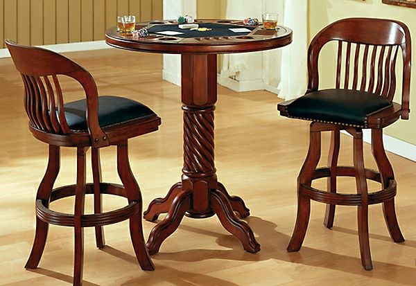 medinis baro stalas nustatyti-su kėdėmis dizaino idėja