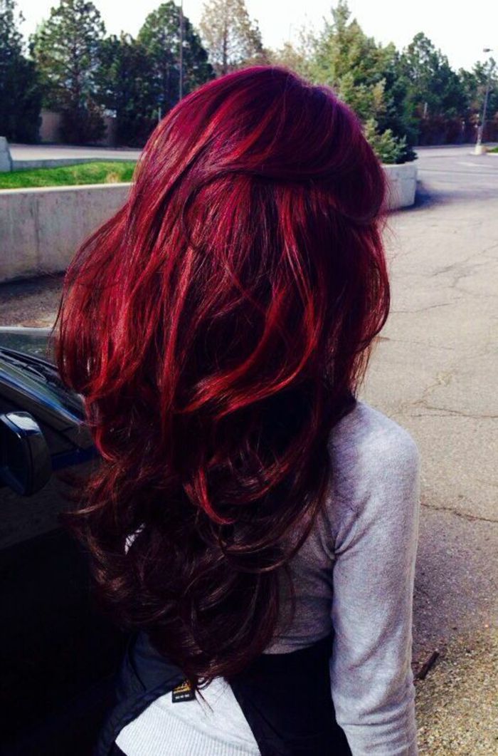 plaukų spalva-raudona Foto-of-galinio-made-geros niuansų