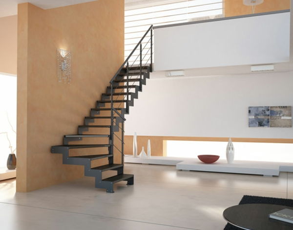 halvt varv-trappor till hem-design-designidéer