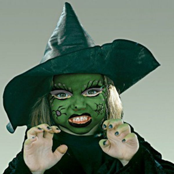 Halloween ličila ideje čarovnice Horrible-barvni